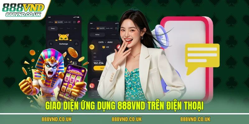 Giao diện ứng dụng 888VND trên điện thoại