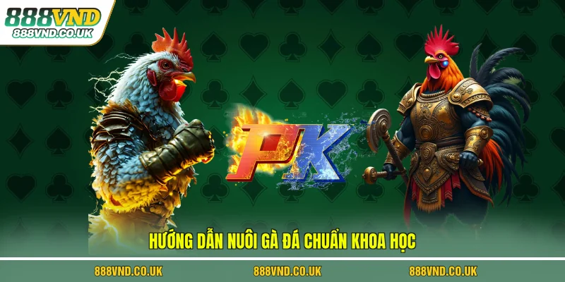 Hướng dẫn nuôi gà đá chuẩn khoa học